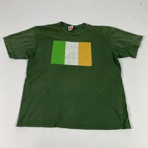BDG Ireland Flag Shirt Mens XL Green BDG 100% Cotton Made USA St Patricks Tee